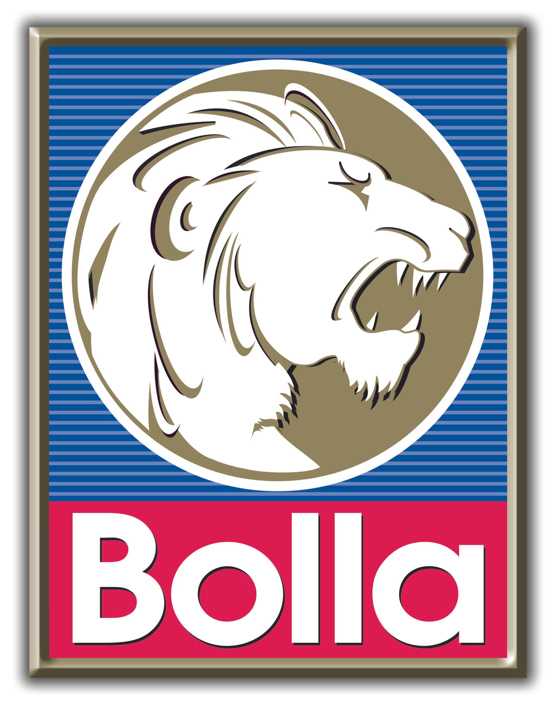 A logo for bolla with a lion in a circle