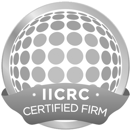 The logo for iicrc is a certified firm