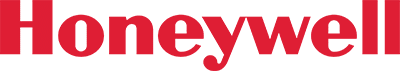 The honeywell logo is red on a white background.