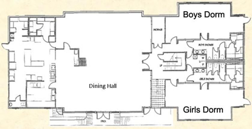 Elkhorn Lodge lower floor plan.