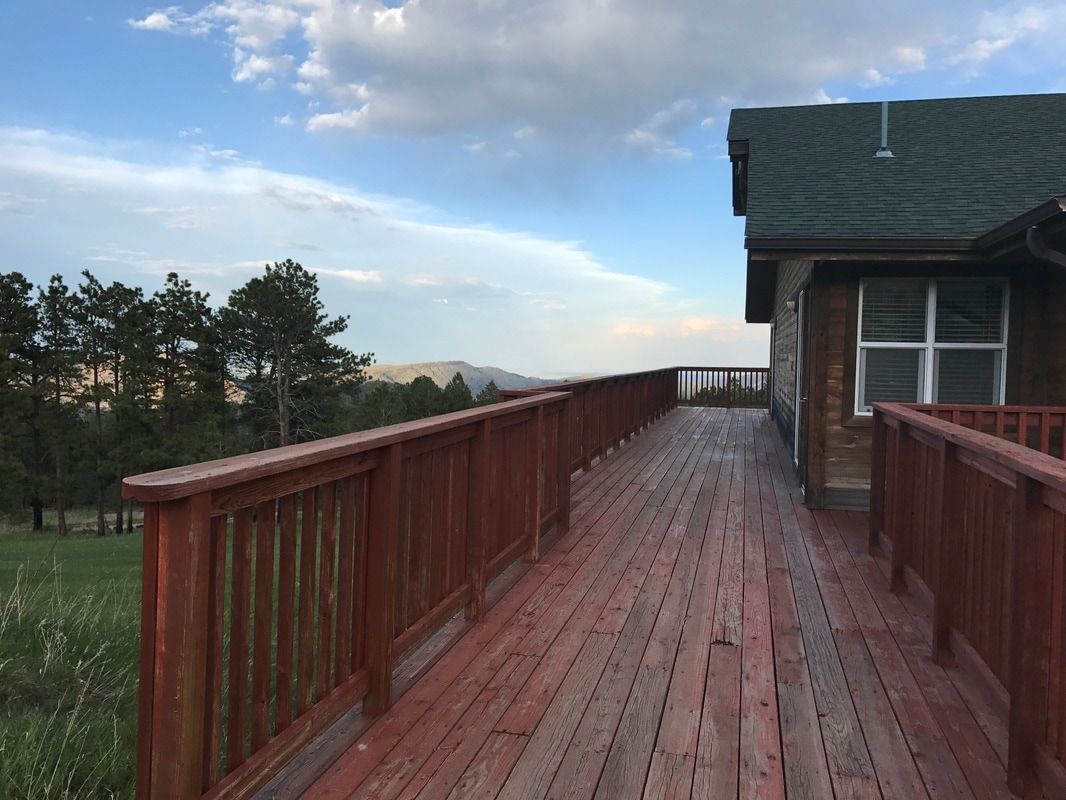 View of upper deck of Elkhorn Lodge.