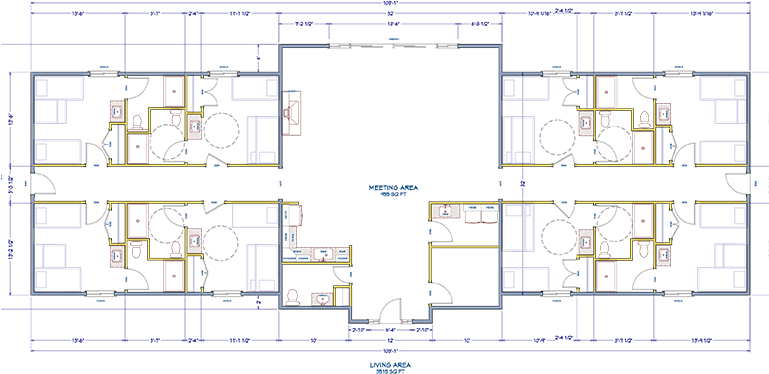 Retreat Lodge floor plan.
