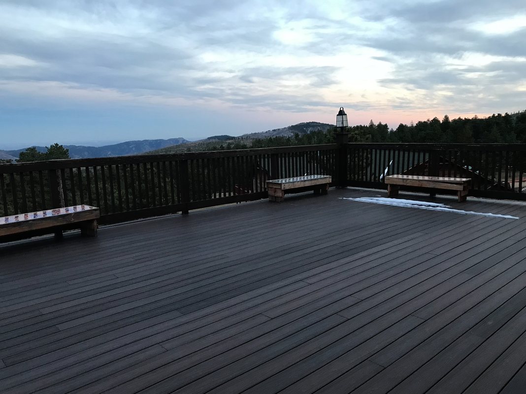 Back deck at Retreat Lodge.
