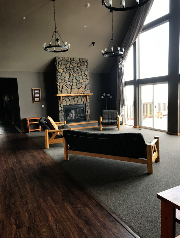 Gathering area of Retreat Lodge.