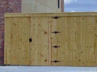 Wooden double gate