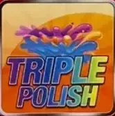 Triple Polish game logo: three colored paint splashes over the words "Triple Polish" in a colorful gradient.