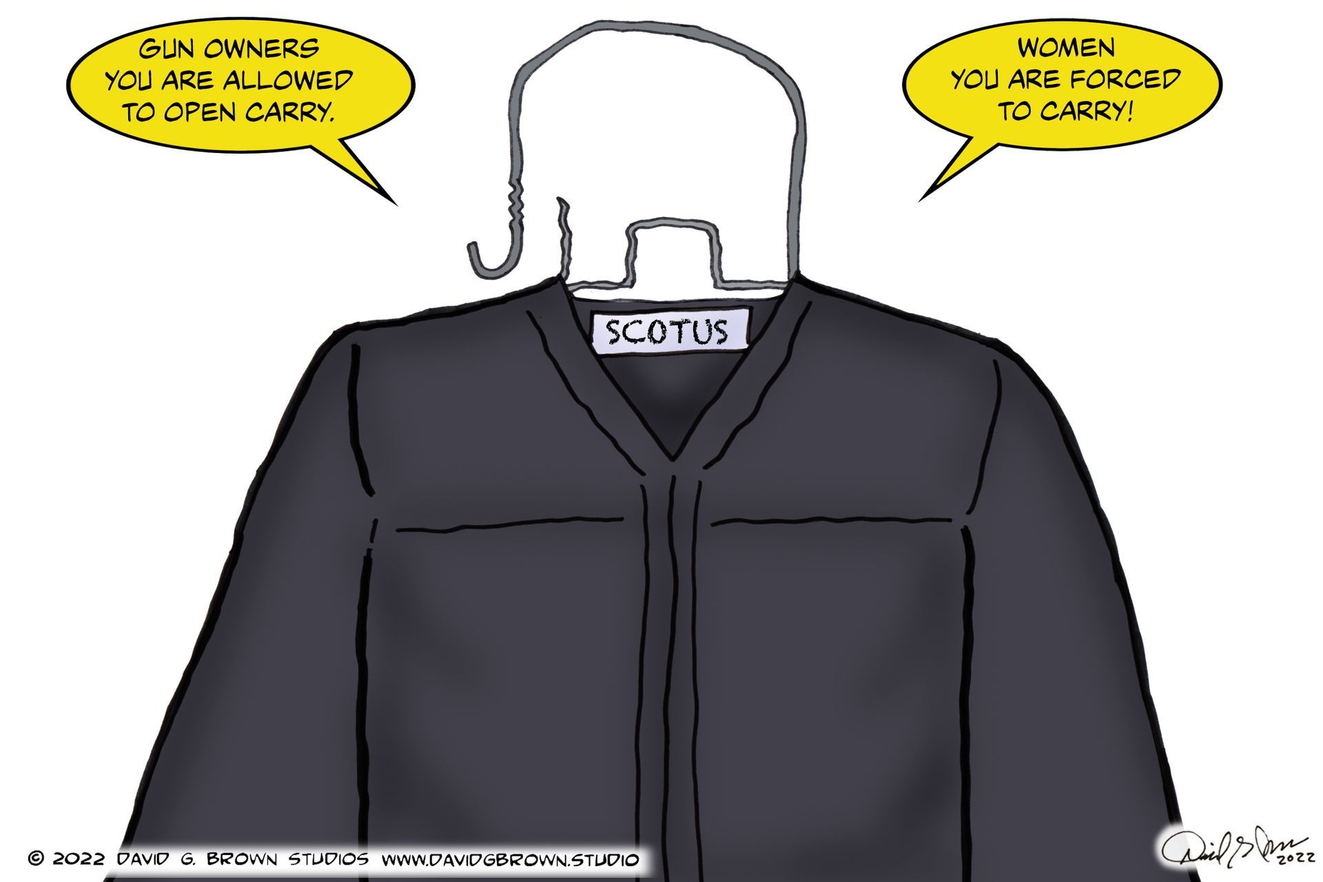 Cartoon: Robe with elephant head, 