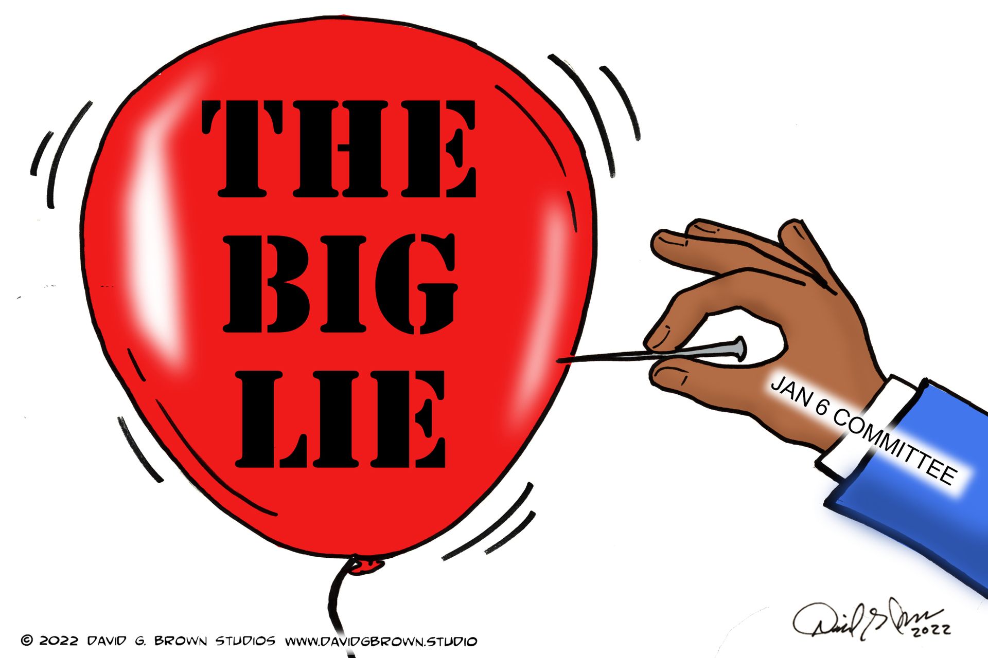 Red balloon labeled 