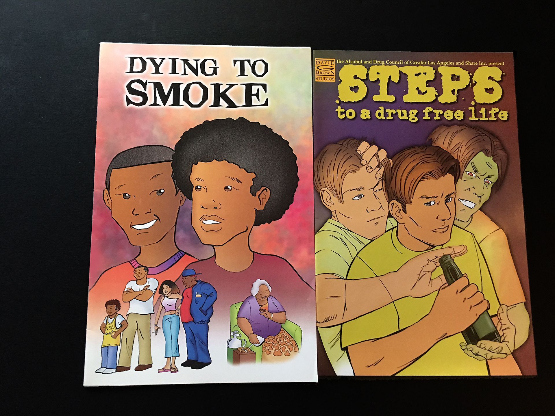 Two book covers: 