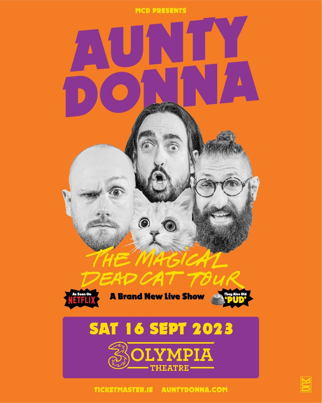 AUNTY DONNA BRAND-NEW LIVE SHOW THE MAGICAL DEAD CAT TOUR 3OLYMPIA DUBLIN DATE CONFIRMED AUNTY DONNA BRAND-NEW LIVE SHOW THE MAGICAL DEAD CAT TOUR 3OLYMPIA DUBLIN DATE CONFIRMED