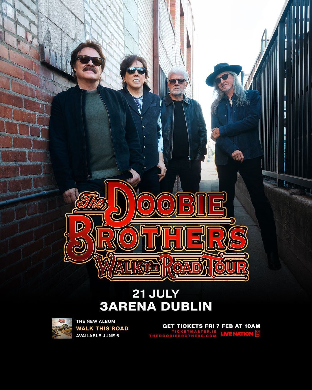 GRAMMY AWARD-WINNING, ROCK & ROLL HALL OF FAME ICONS THE DOOBIE BROTHERS ANNOUNCE UK & IRELAND SUMMER TOUR GRAMMY AWARD-WINNING, ROCK & ROLL HALL OF FAME ICONS THE DOOBIE BROTHERS ANNOUNCE UK & IRELAND SUMMER TOUR