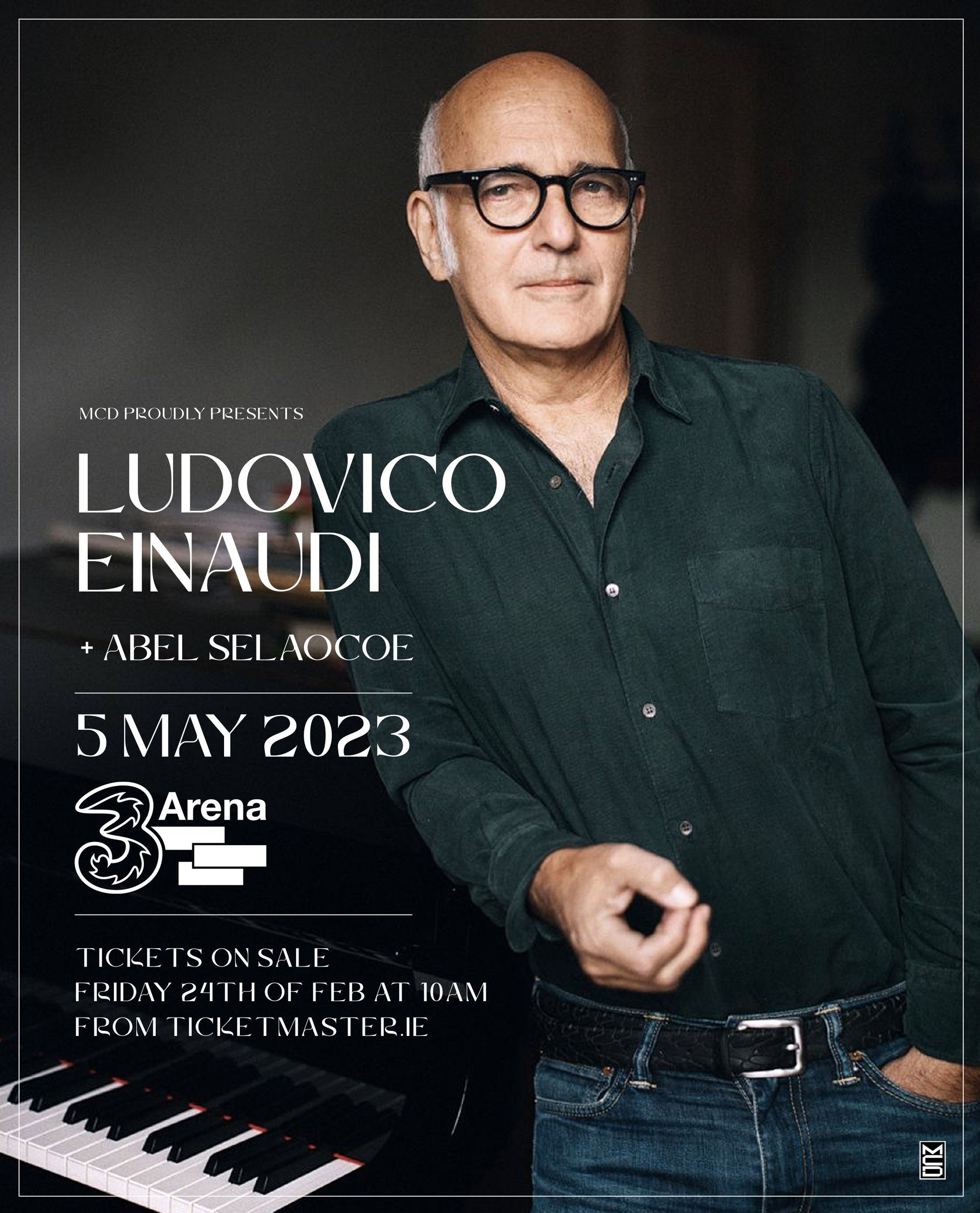 Ludovico Einaudi With Special Guest Abel Selaocoe 3Arena Dublin Concert Date Confirmed Tickets On Sale This Friday Ludovico Einaudi With Special Guest Abel Selaocoe 3Arena Dublin Concert Date Confirmed Tickets On Sale This Friday