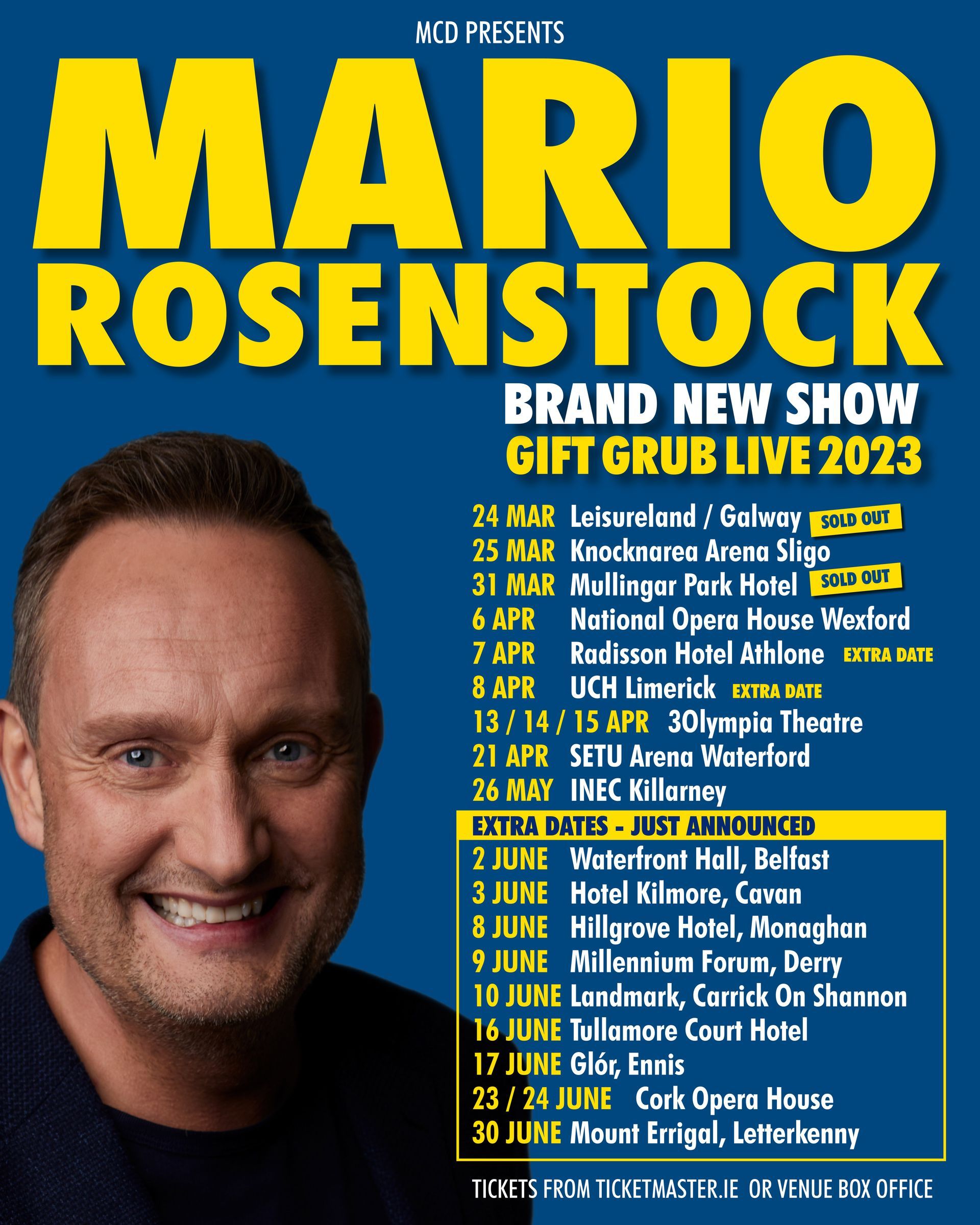 Gift Grub Live 2023 starring Mario Rosenstock NATIONWIDE TOUR EXTRA DATES ADDED Gift Grub Live 2023 starring Mario Rosenstock NATIONWIDE TOUR EXTRA DATES ADDED