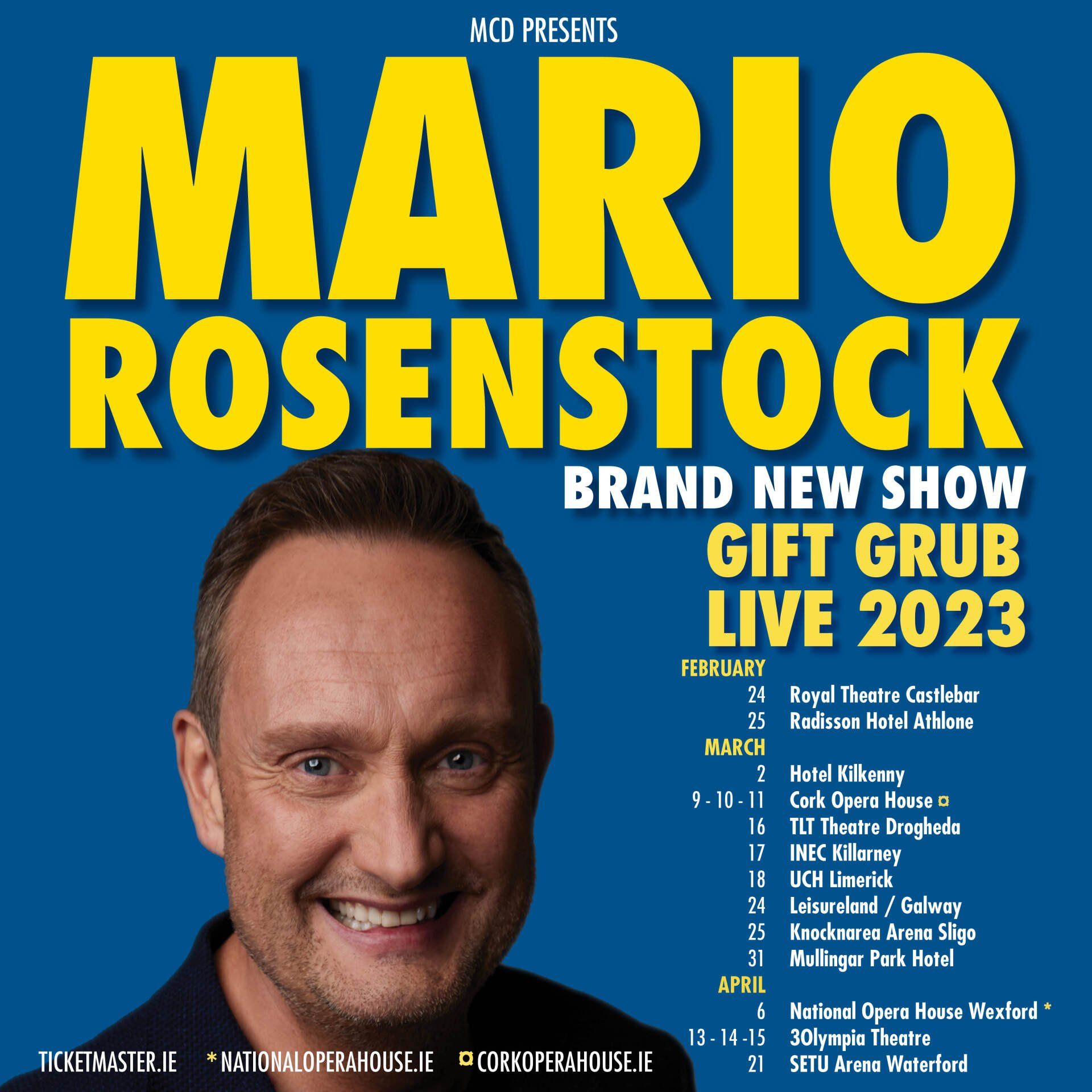 Gift Grub Live 2023 starring Mario Rosenstock NATIONWIDE TOUR 2023