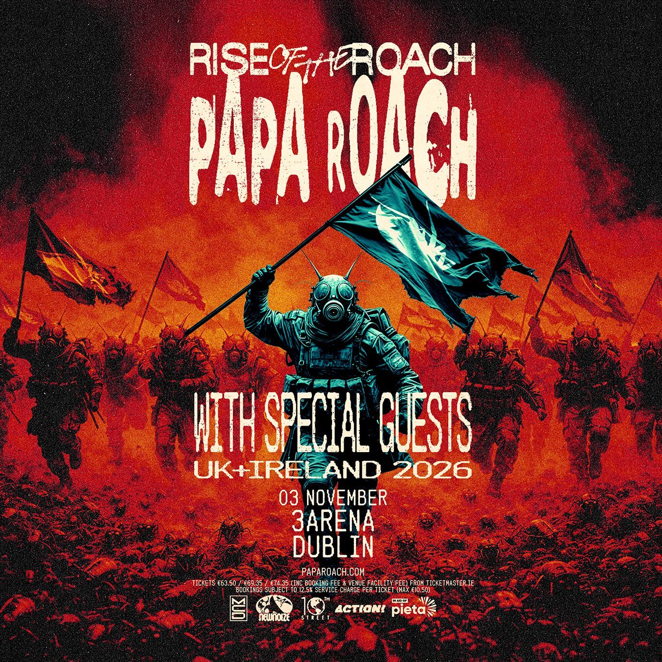 Papa Roach Return To Ireland and UK with their ‘Rise Of The Roach’ World Tour In November 2026 Papa Roach Return To Ireland and UK with their ‘Rise Of The Roach’ World Tour In November 2026