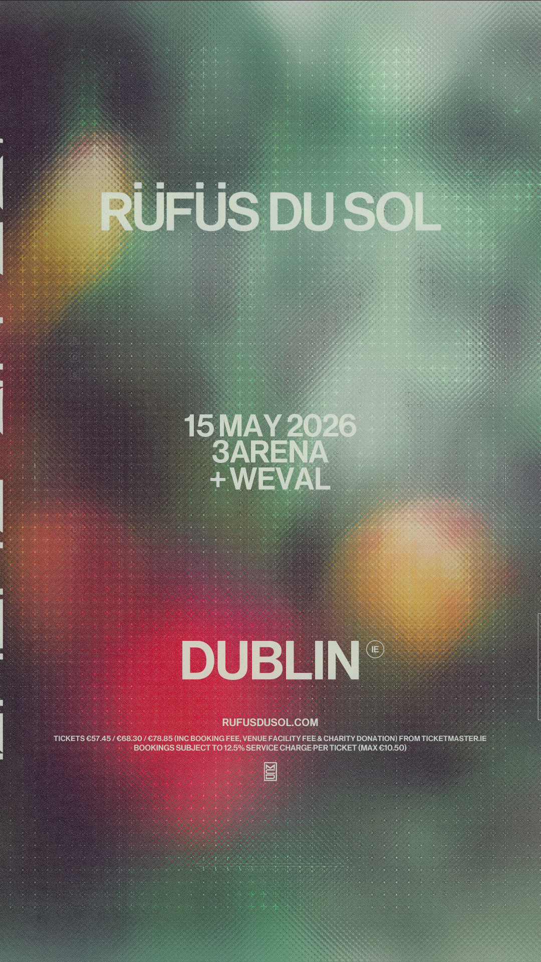 GRAMMY AWARD-WINNING ELECTRONIC BAND RÜFÜS DU SOL MAKES HISTORY WITH HIGHEST-SELLING ELECTRONIC TOUR OF ALL TIME 750,000 TICKETS SOLD ON INHALE / EXHALE WORLD TOUR AS BAND PERFORMS FOR 1.5 MILLION FANS THIS YEAR DEMAND CONTINUES WITH NEW SHOWS ADDED TO BIGGEST EUROPEAN TOUR TO DATE IN 2026 GRAMMY AWARD-WINNING ELECTRONIC BAND RÜFÜS DU SOL MAKES HISTORY WITH HIGHEST-SELLING ELECTRONIC TOUR OF ALL TIME
750,000 TICKETS SOLD ON INHALE / EXHALE WORLD TOUR
AS BAND PERFORMS FOR 1.5 MILLION FANS THIS YEAR
DEMAND CONTINUES WITH NEW SHOWS ADDED TO BIGGEST EUROPEAN TOUR TO DATE IN 2026
