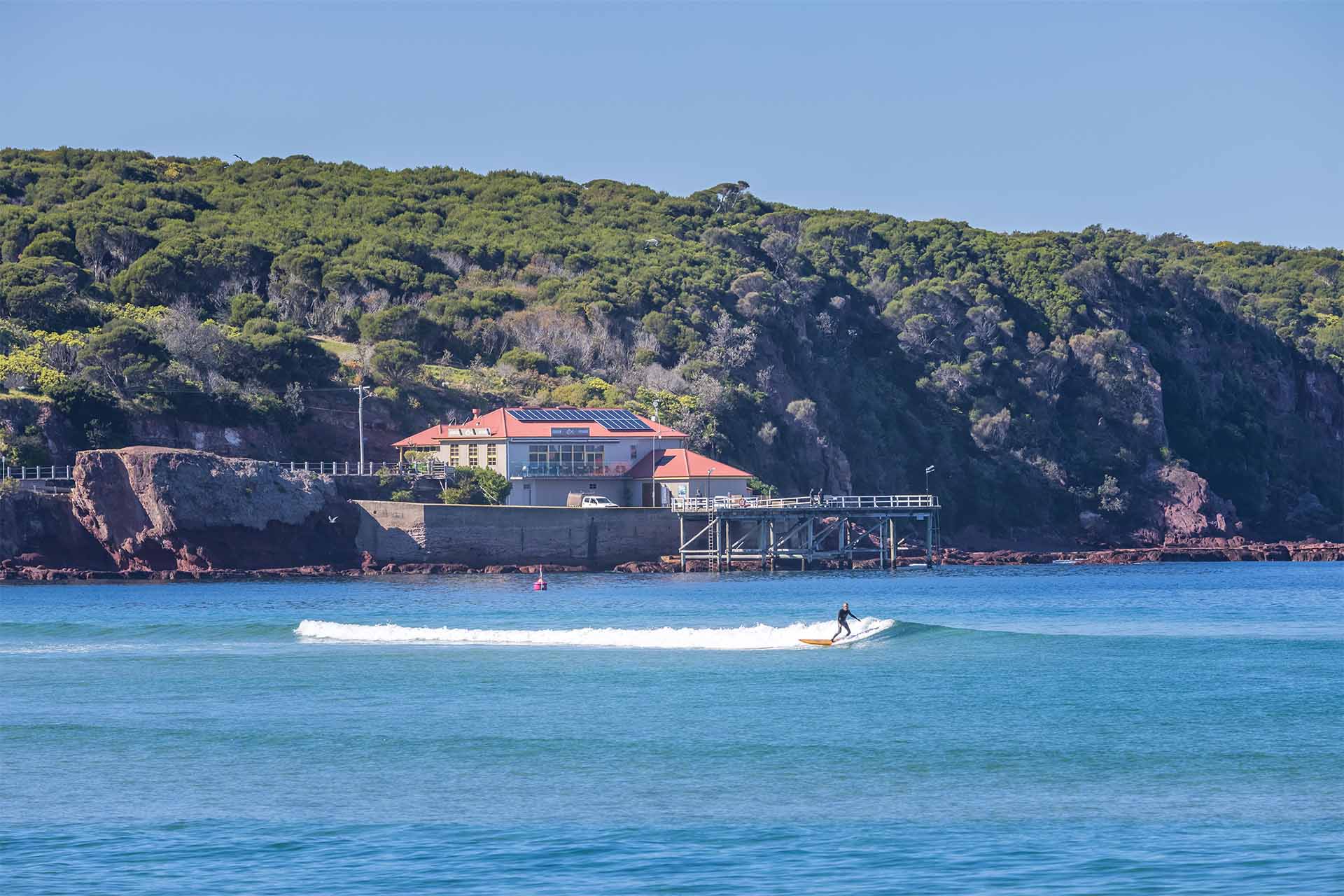 Merimbula Wharf on the Sapphire Coast, fishing