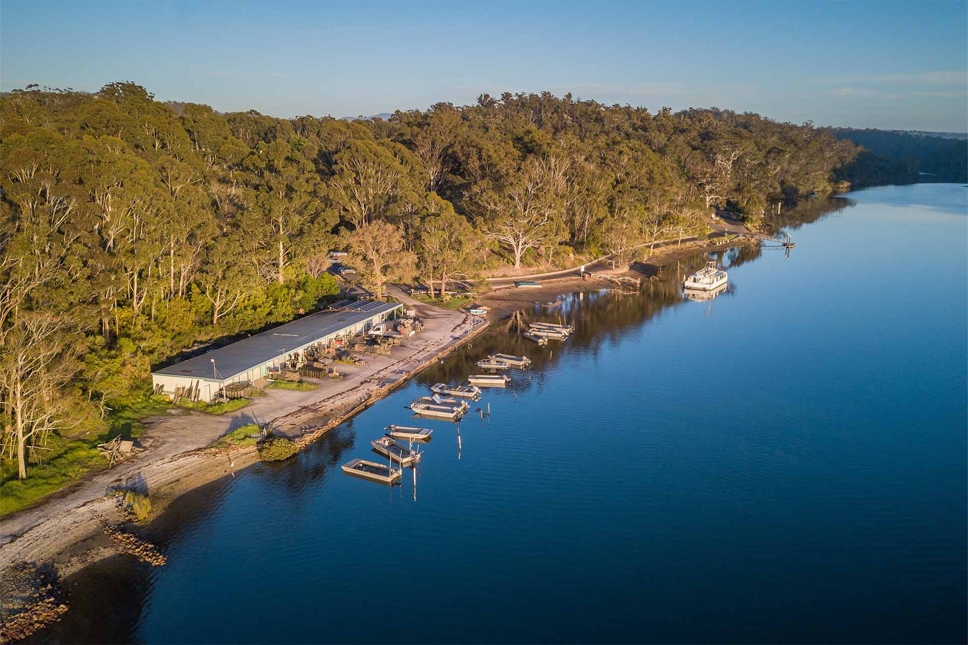 Oyster farm gates, Sapphire Coast, Merimbula, Pambula, Tathra