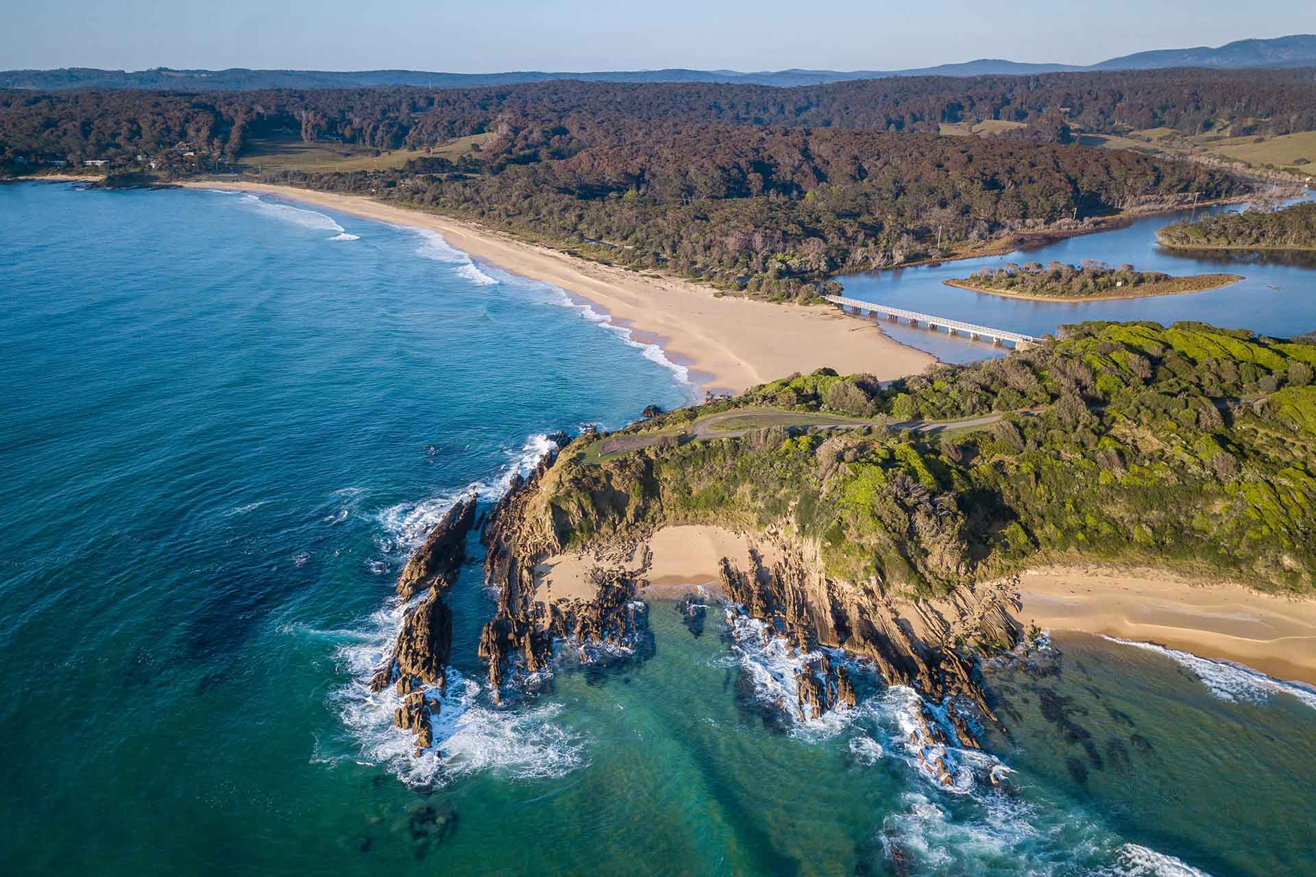 Cuttagee Beach in Bermagui, NSW