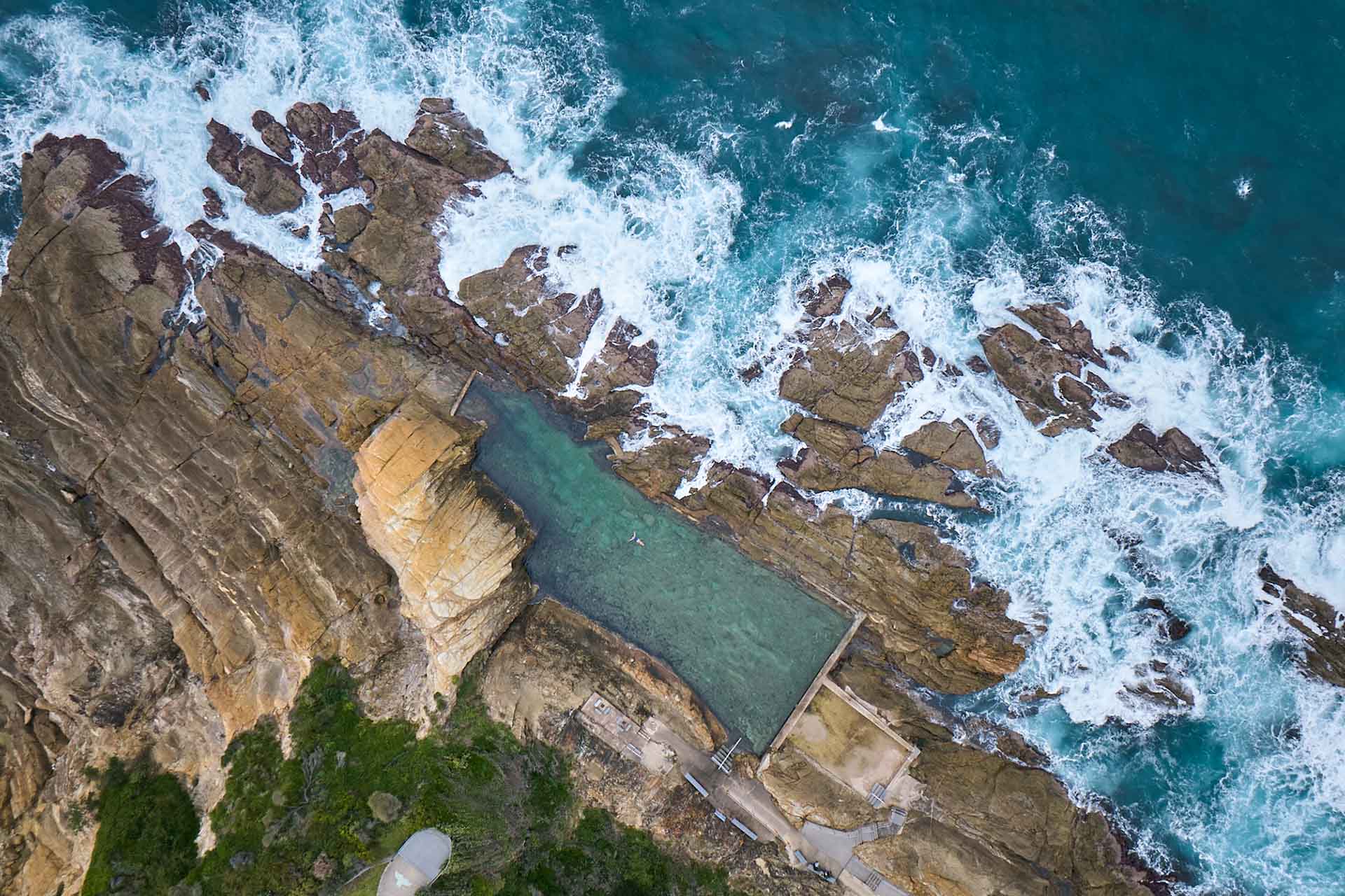 Blue Pool Bermagui lookout