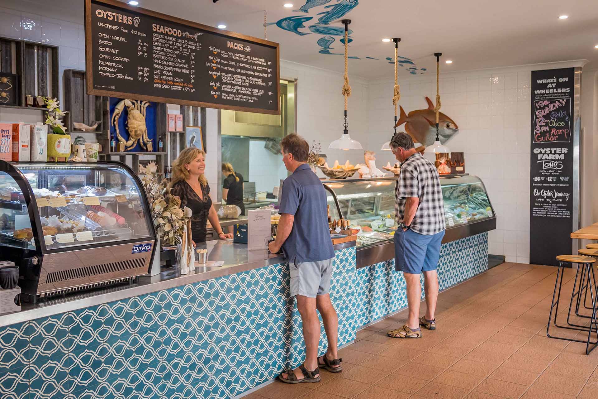 Wheelers seafood takeaway, merimbula