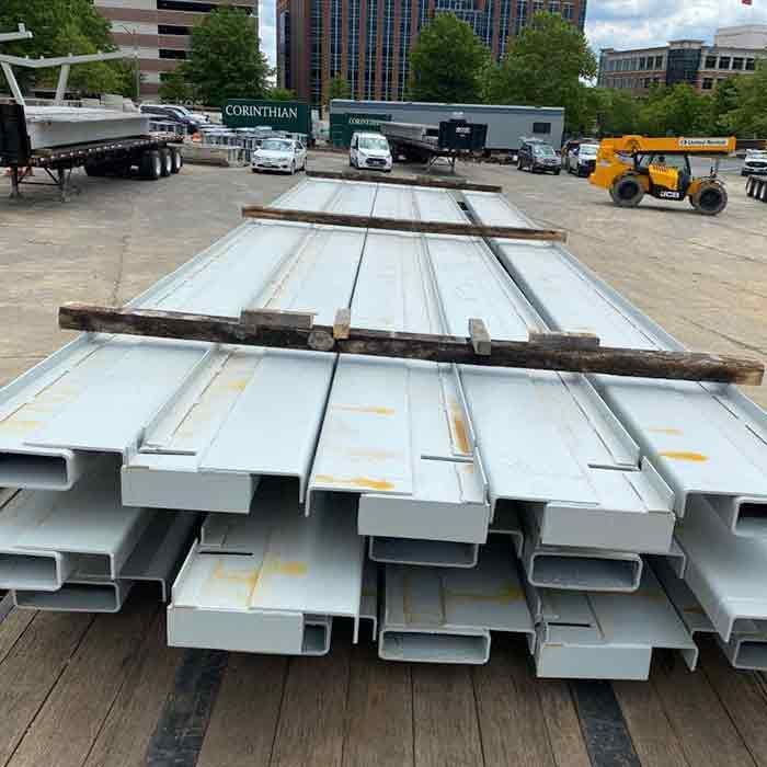 Gray Structural Steel Erection And Joints