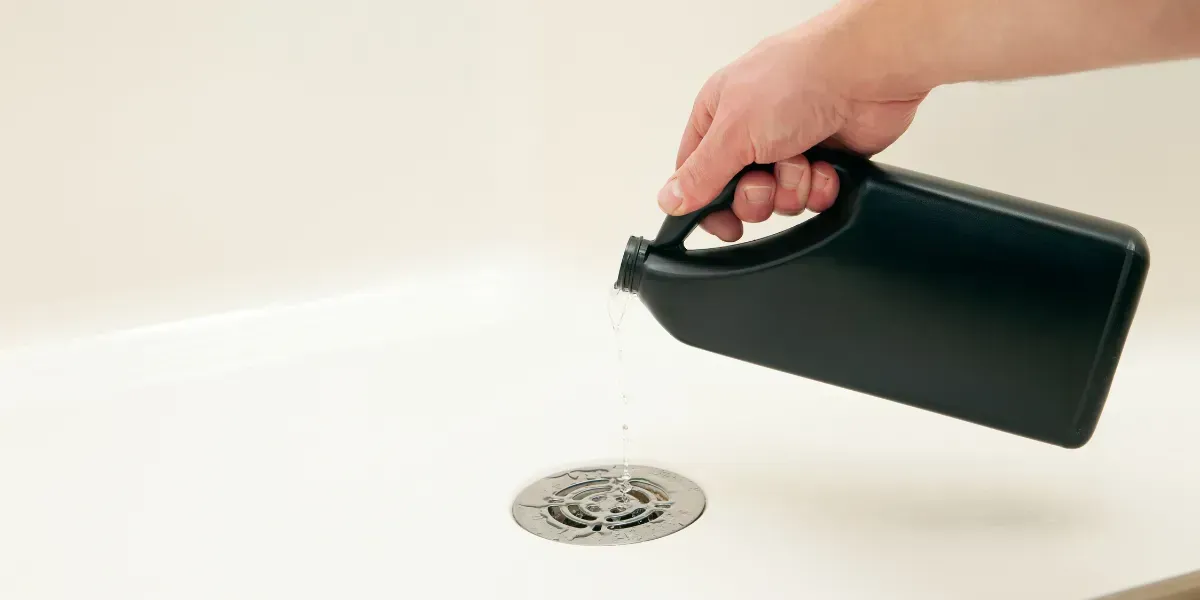 cleaning shower drain pipe