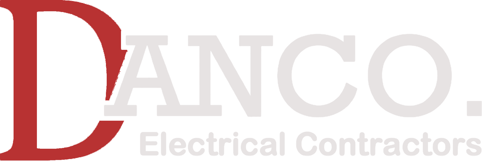 Logo for DANCO Electrical Contractors. Red 