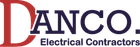 Logo for DANCO Electrical Contractors. Red 