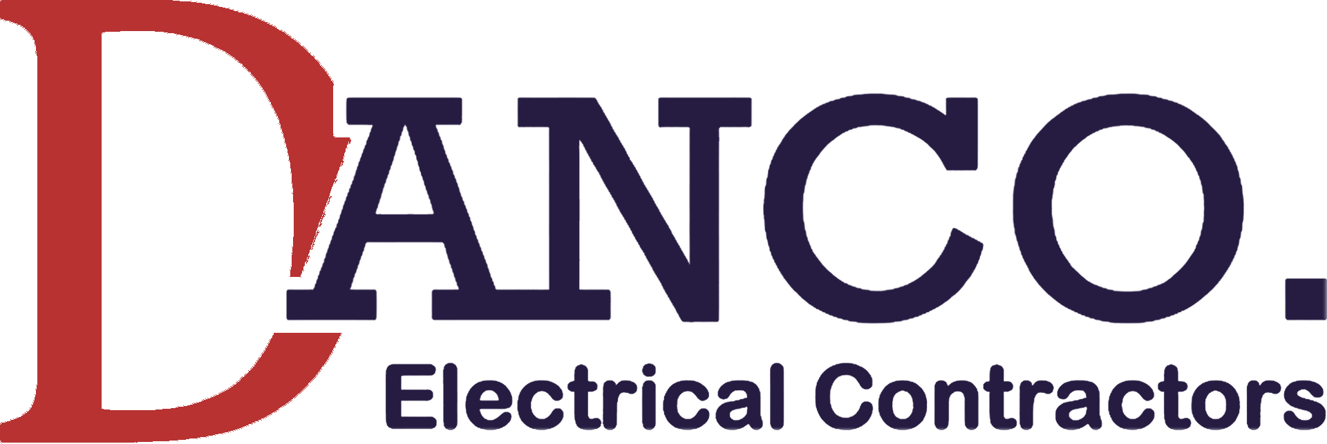 Logo for DANCO Electrical Contractors. Red 