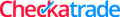 Checkatrade logo: red and blue text, with a blue checkmark replacing the 