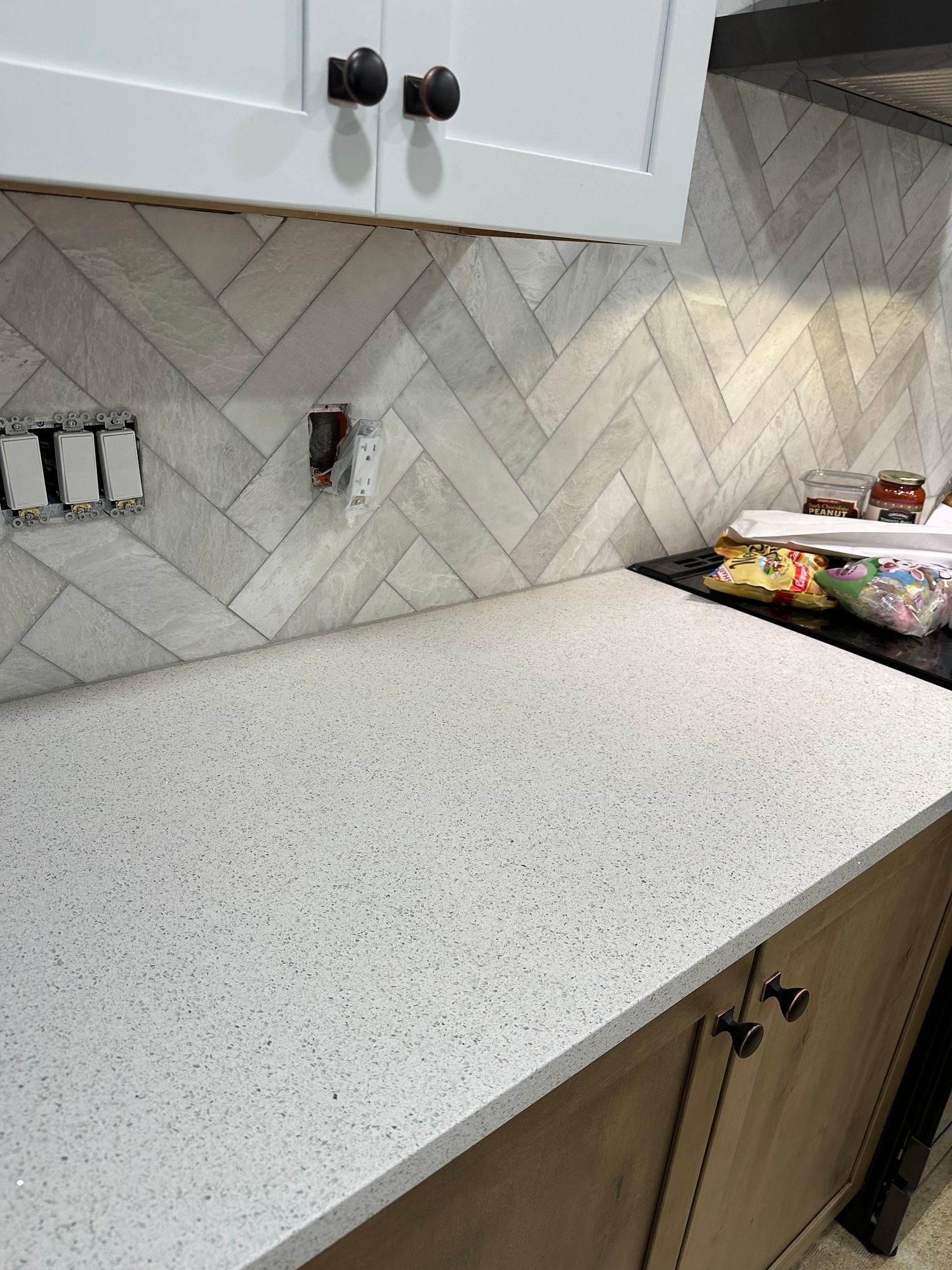 A beautiful counter installed.
