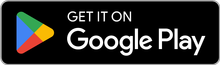 Google Play badge with multicolor triangle logo on a black background, reading “GET IT ON Google Play”
