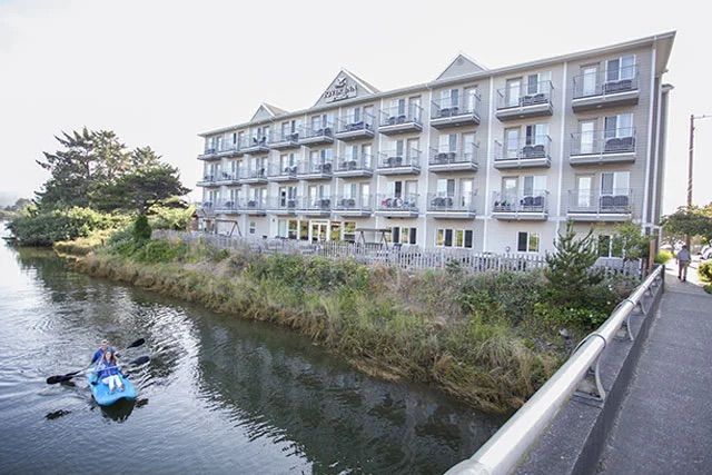 Hotel view at River Inn at Seaside, OR