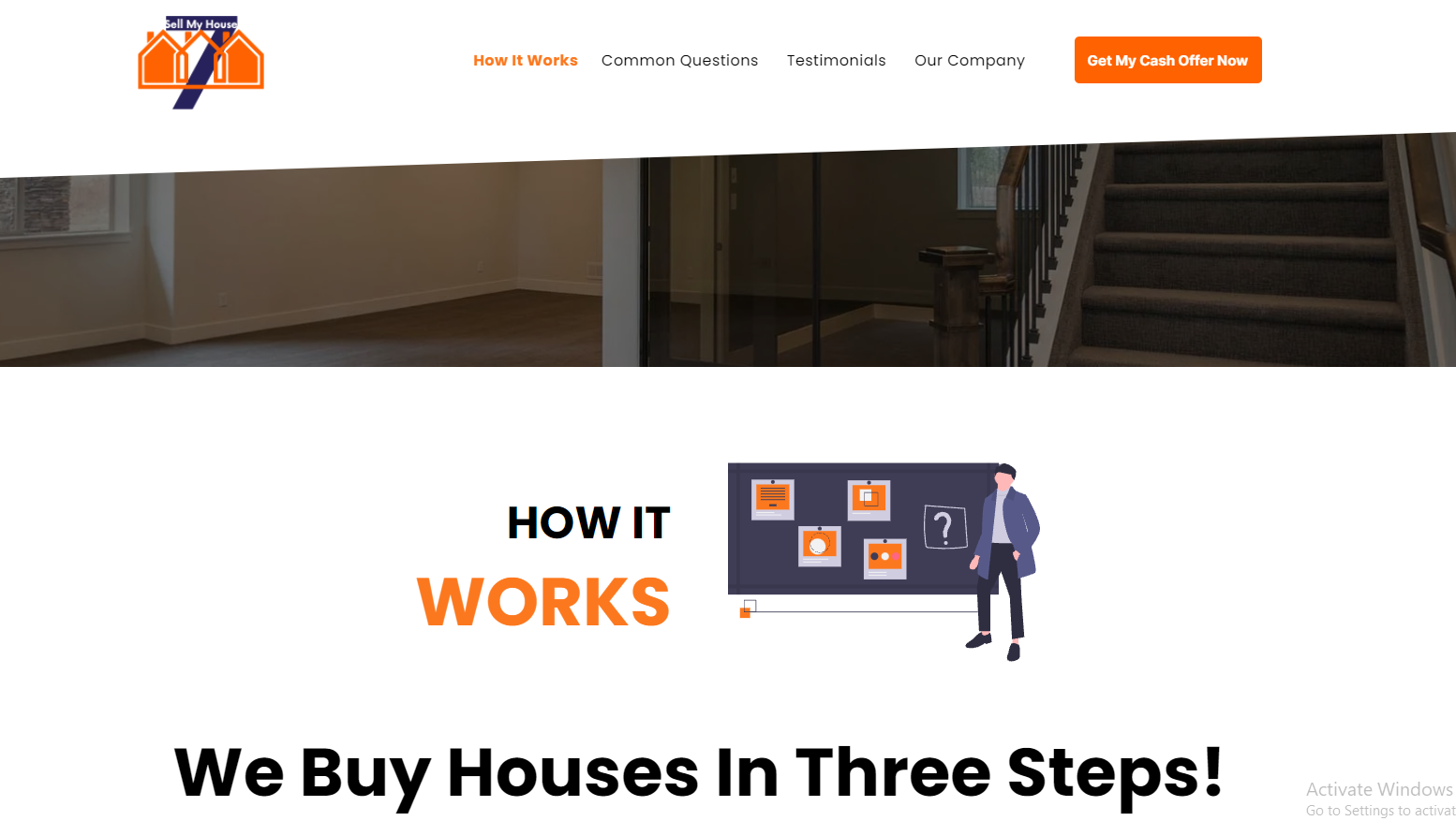sell fire damage house