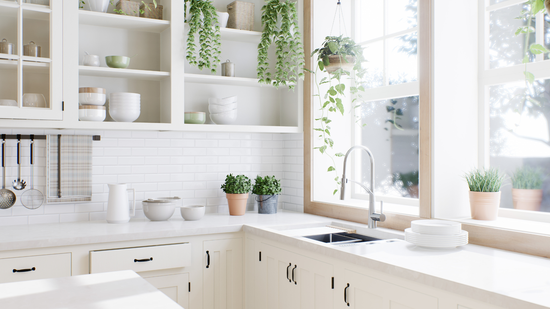 cabinet painting for an updated kitchen in Exton PA