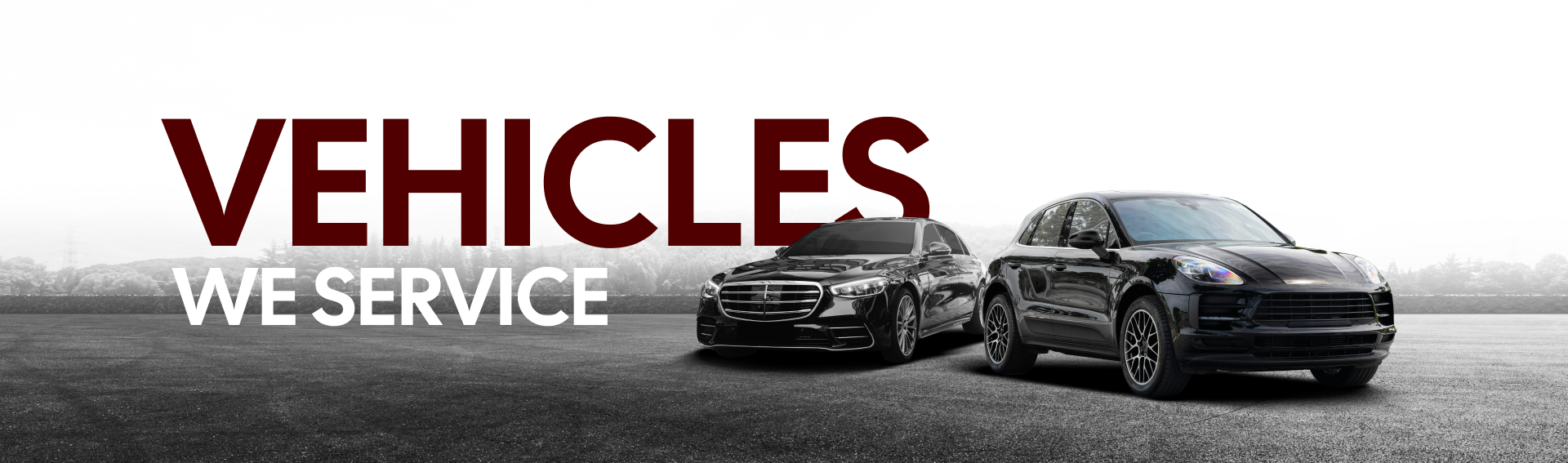 Black cars with text