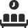 Waiting room with clock above seating. | Mid Atlantic Autoworks
