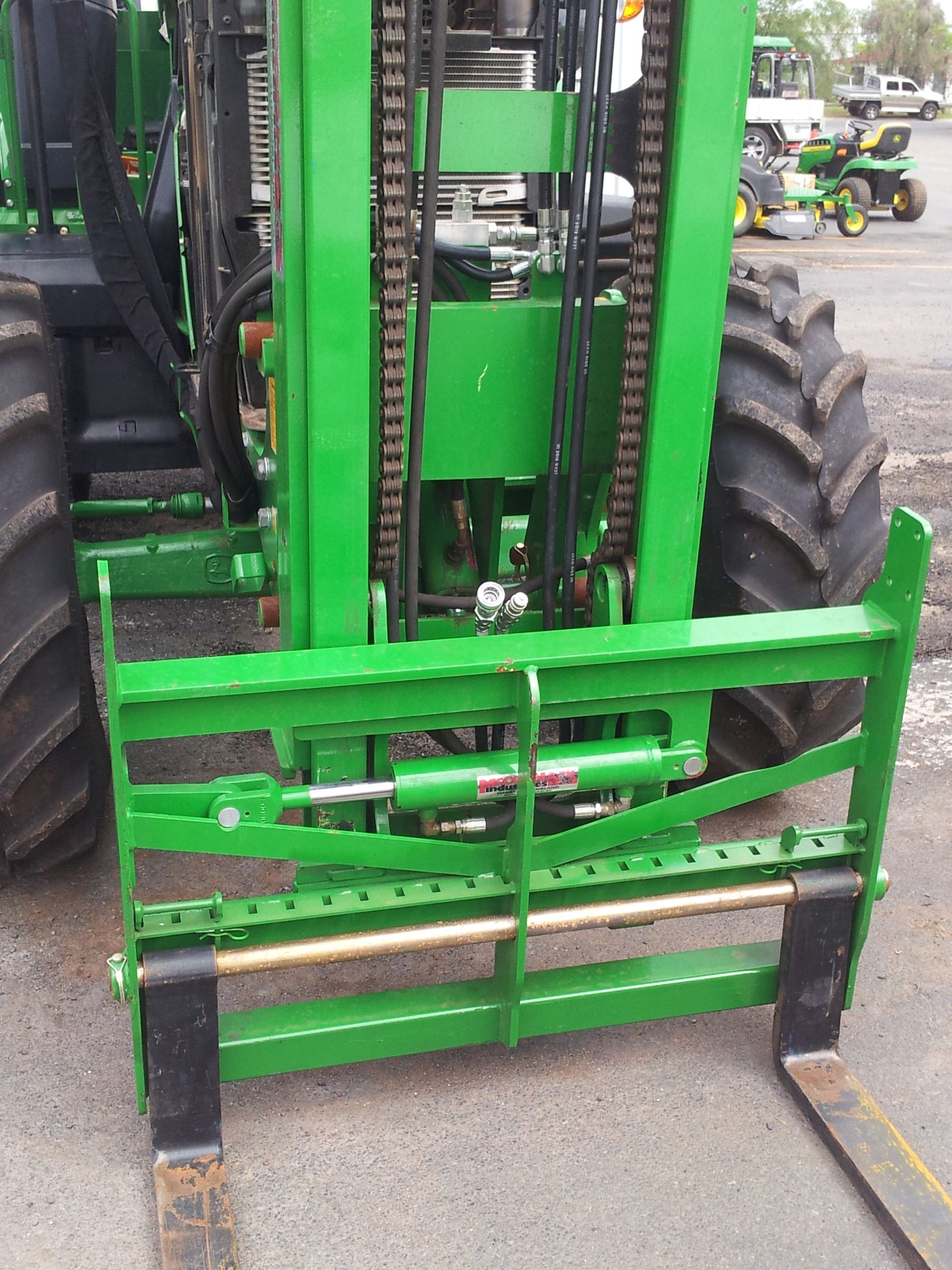 Tractor mounted forklifts
