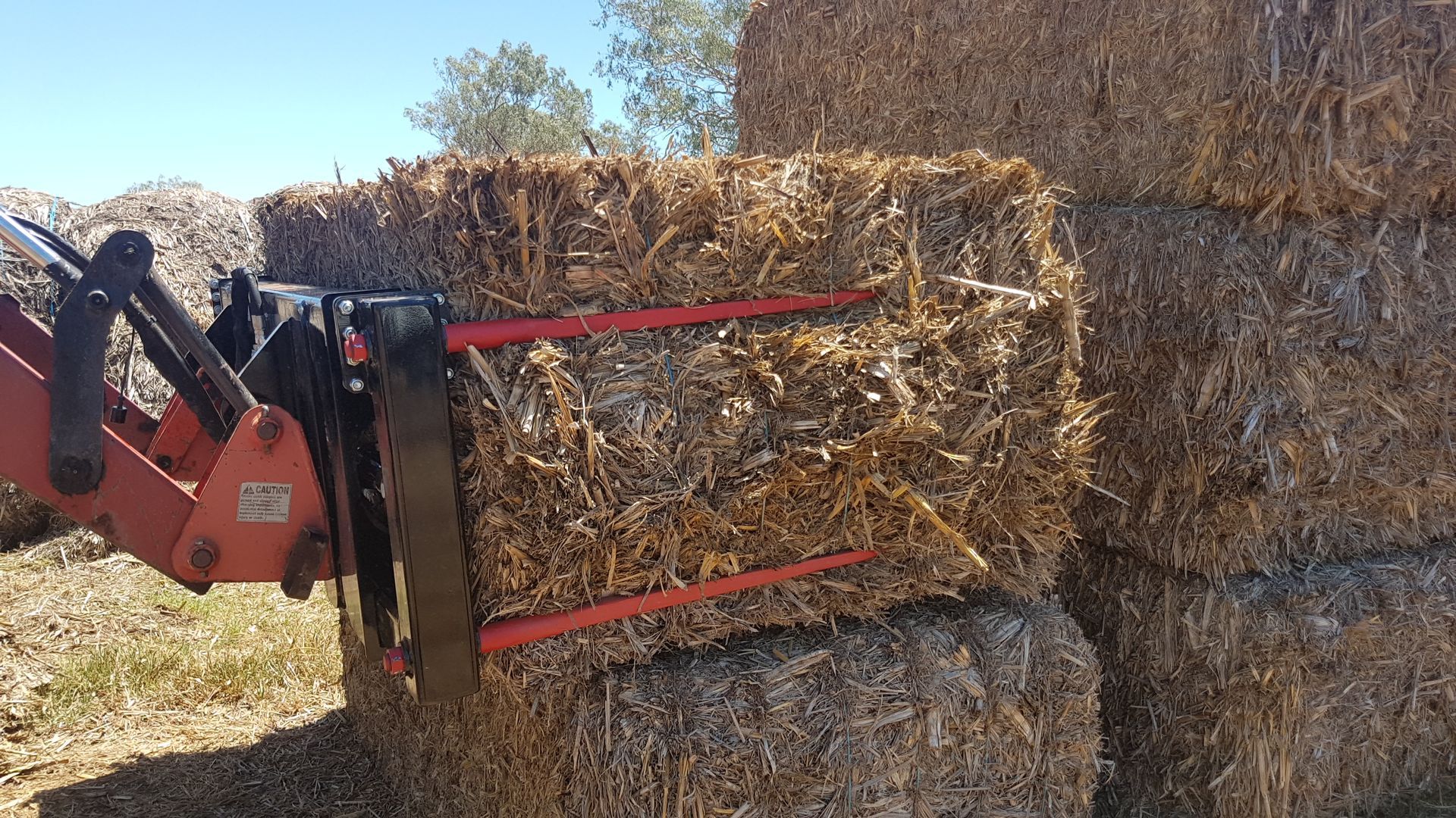 Square bale grab