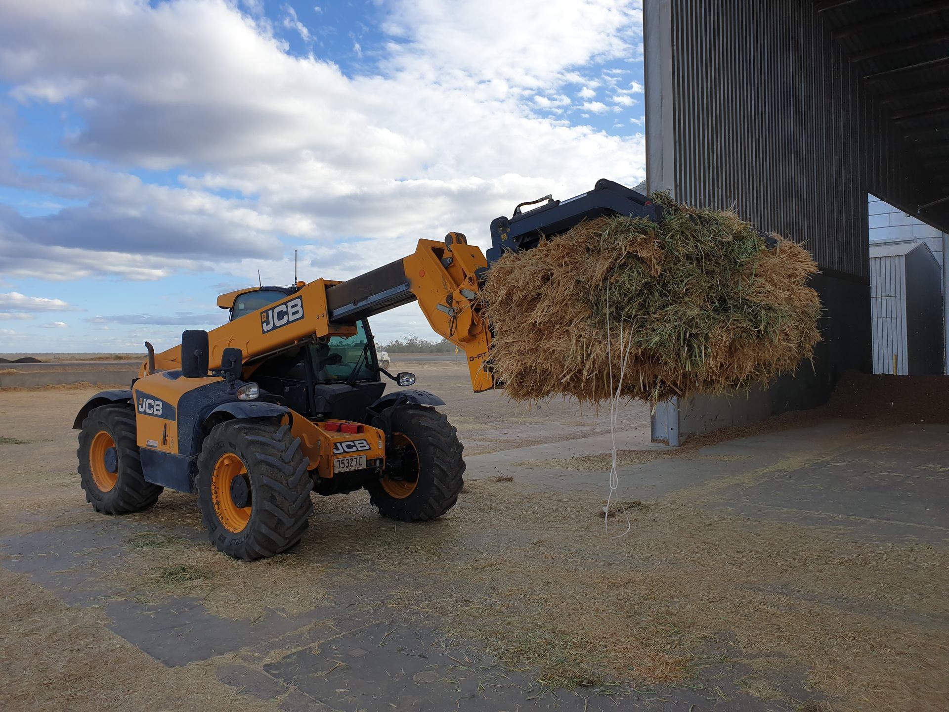 JCB telehandler grab