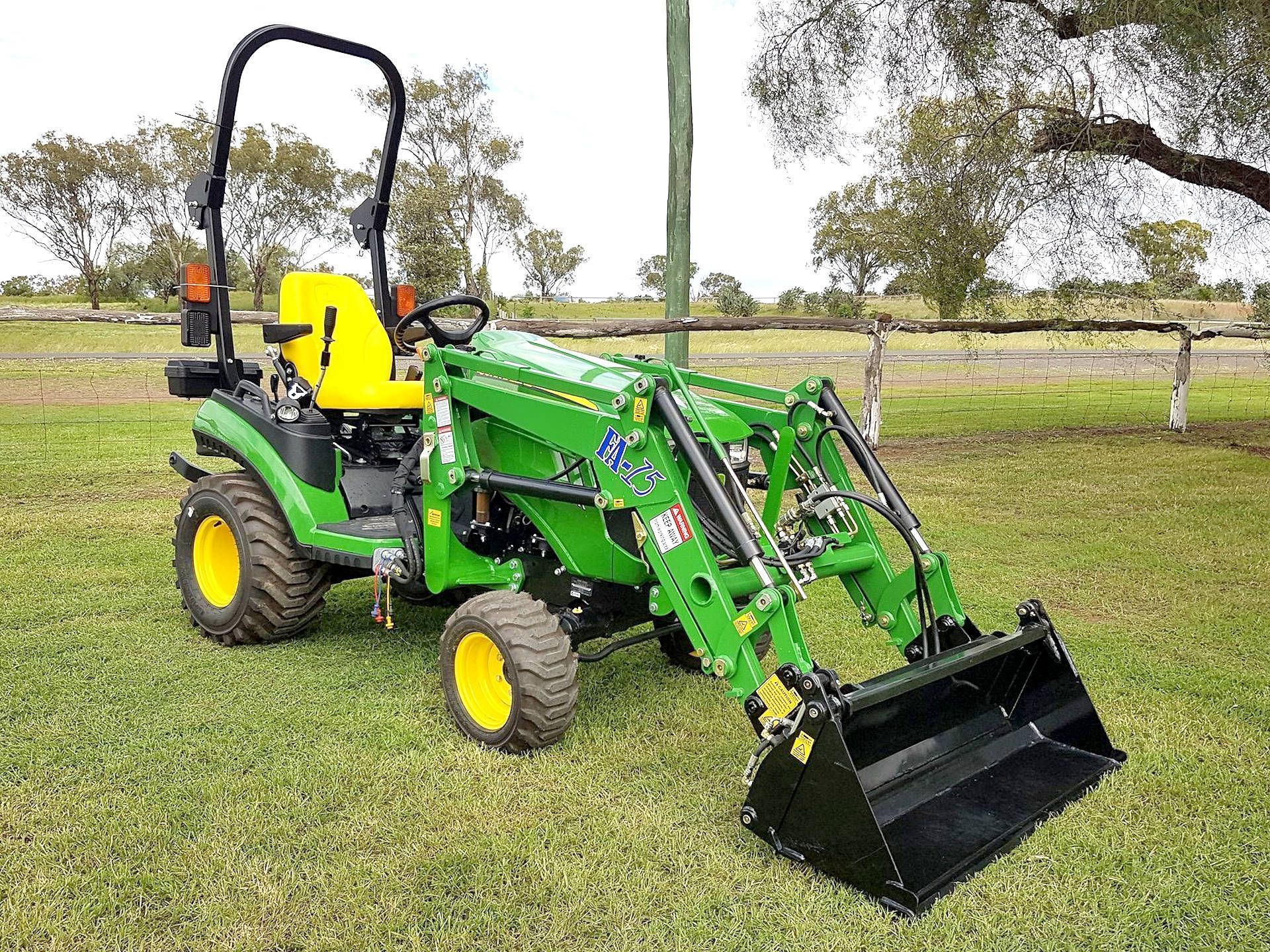 Front End Loader on Small John Deere Tractor