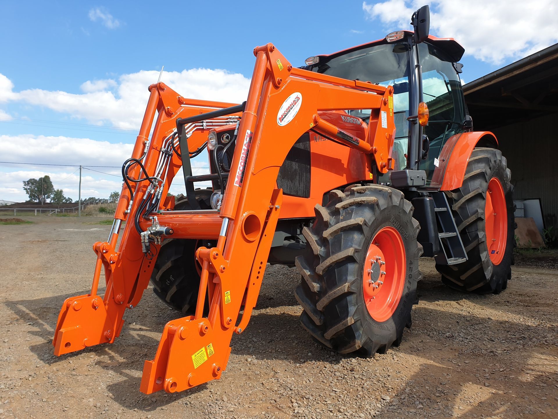 Front End Loader on large tractor
