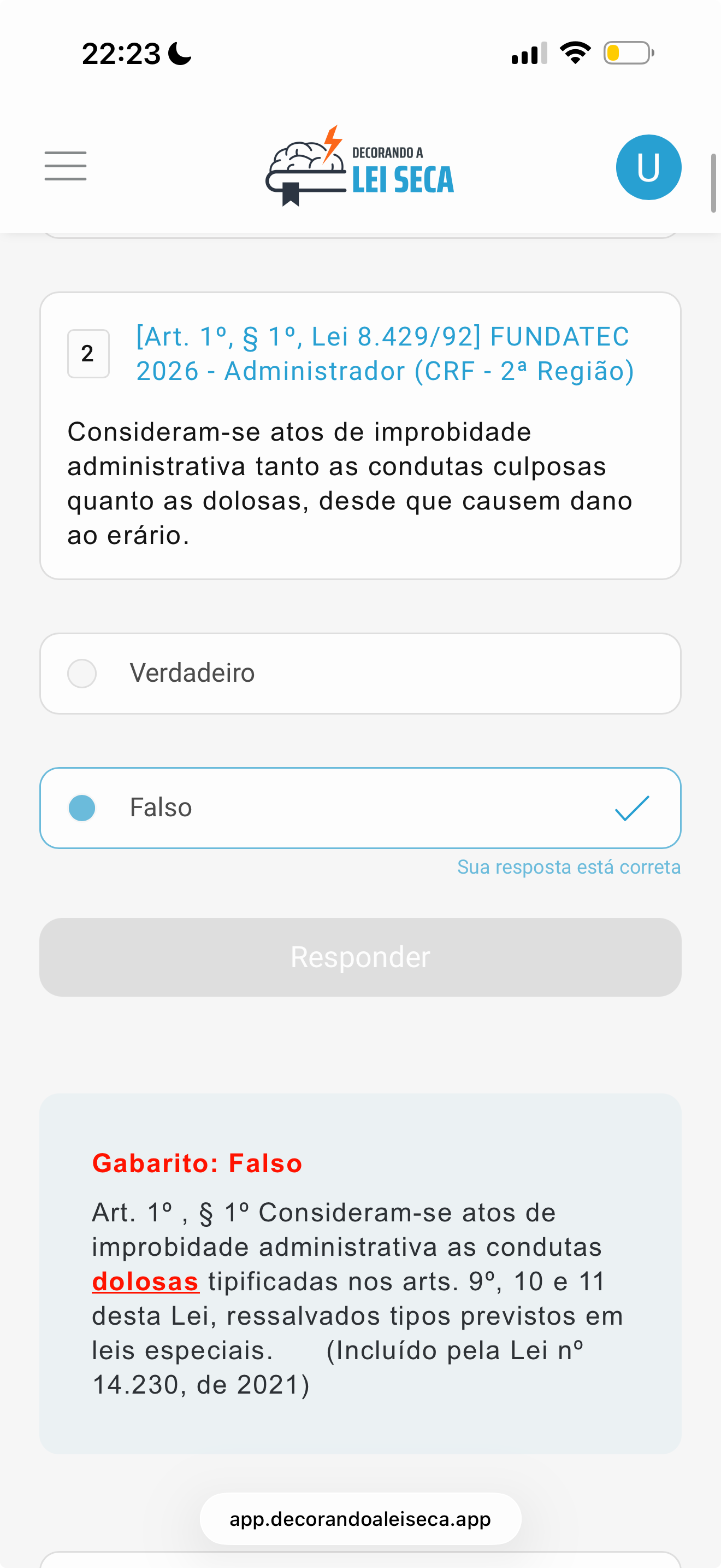 Vade Mecum de Questões no celular