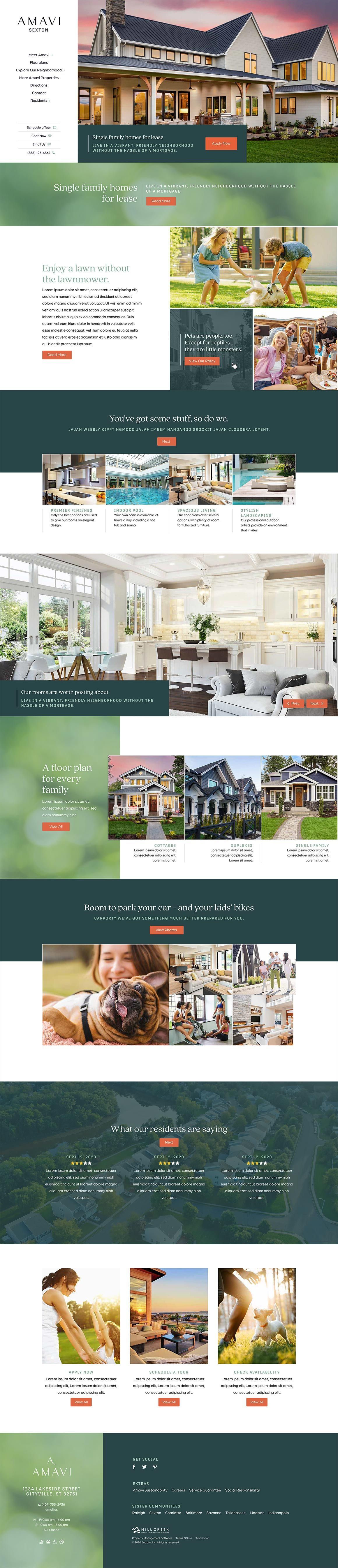 Amavi home page