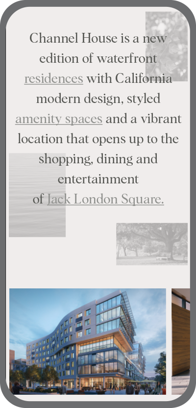 Channel mobile home page
