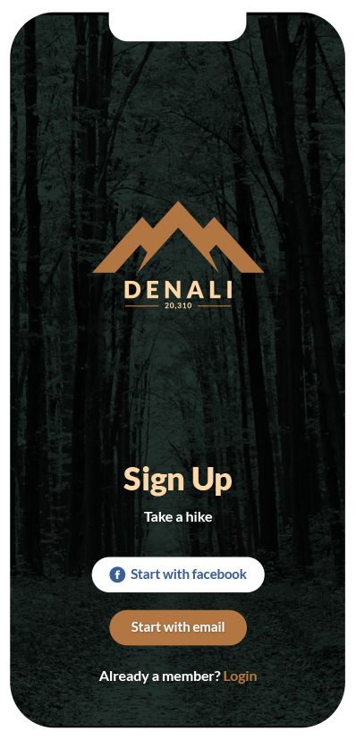 Denali open screen