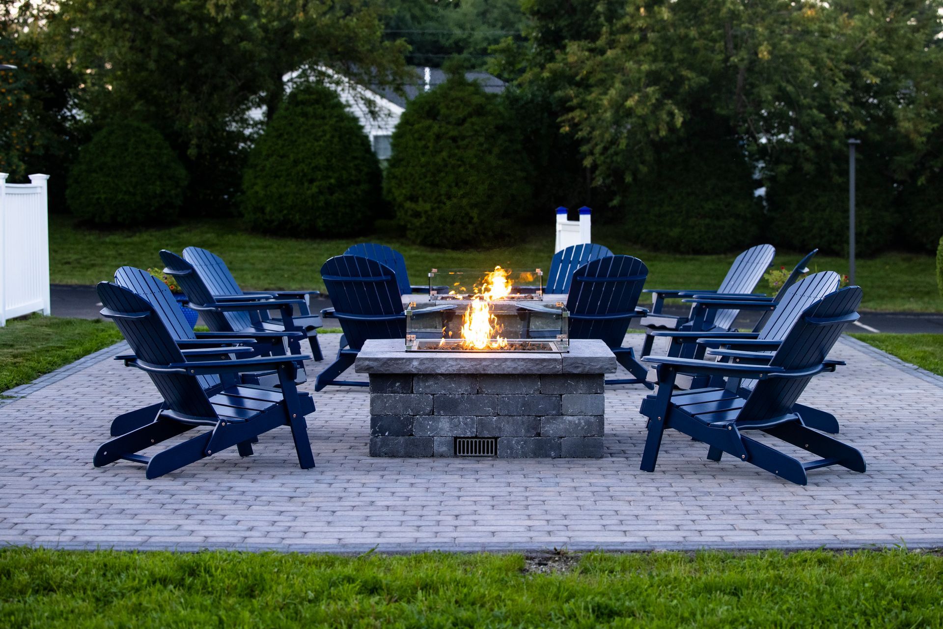 Relaxing patio and grilling area at Wells Maine vacation property