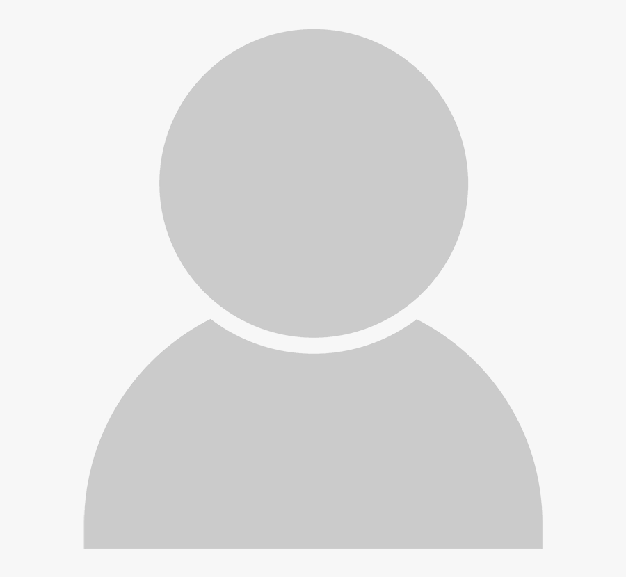 Gray generic user avatar icon with circular head and shoulders on a white background