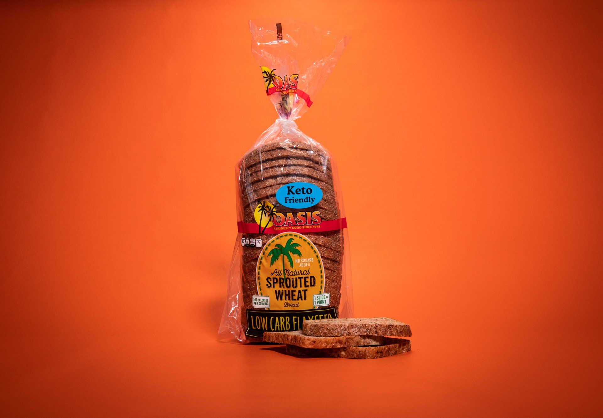 A bag of crackers with a palm tree on it